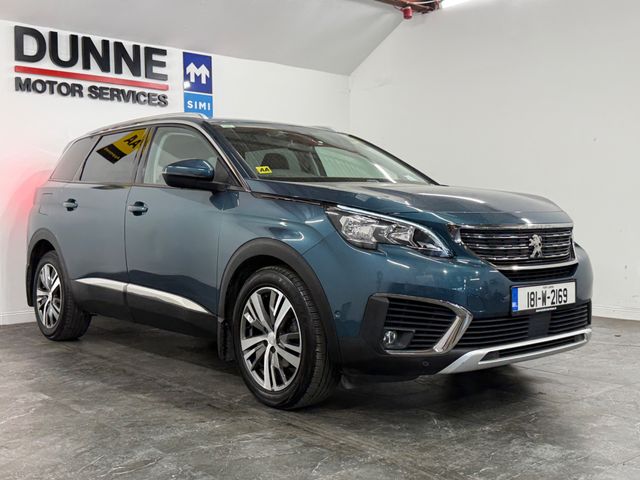Image for 2018 Peugeot 5008 **APPLE CAR PLAY / ANDROID AUTO **DIGITAL DASH **AMBIANT INTERIOR LIGHTING **CRUISE CONTROL **LANE ASSIST **START STOP **ADAPTIVE HEADLIGHTS **HALF BLACK LEATHER HALF FABRIC SEATS **18" DIAMOND CUT W