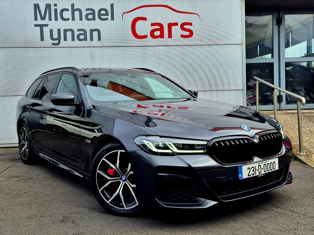 Image for 2023 BMW 5 Series 530e M Sport Pro Plug-In Hybrid Touring, 19” Diamond Cut Alloys, Privacy Glass, Black Leather, Heated Seats, CarPlay, Reverse Camera, Electric Tailgate, Parking Sensors 