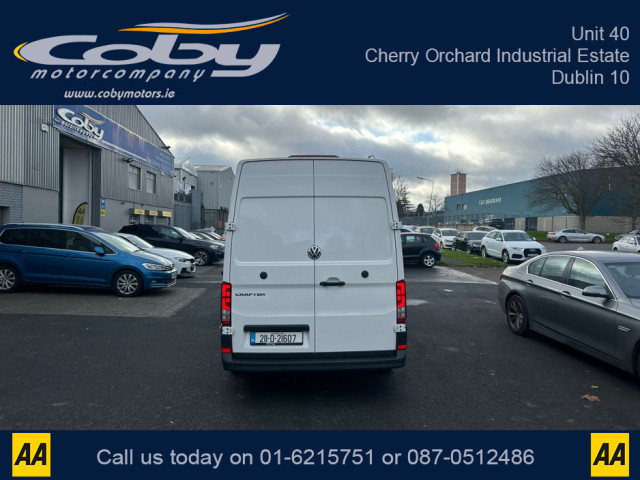 Image for 2021 Volkswagen Crafter 2.0 AUTO Air Conditioning €25, 950 Plus VAT 140HP 5DR. Full Parking Sensors, NCT &amp; TAX, Air Conditioning, Mirror Link/ Bluetooth, Cruise Control, MFSW and more.