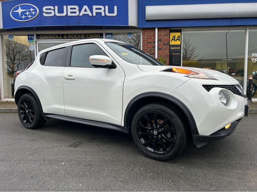 Image for 2015 Nissan Juke 1.5 DCI TEKNA SUV in White + Black Detail & Black Leather - Trade-In Welcome - Assured Dealer Warranty & Fully Serviced -