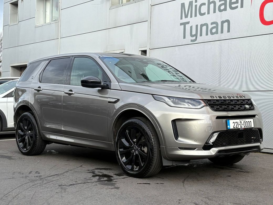 Image for 2022 Land Rover Discovery Sport R-Dynamic P300e Automatic, AWD, Panoramic roof, Black & Beige Leather, Black 20" Alloys