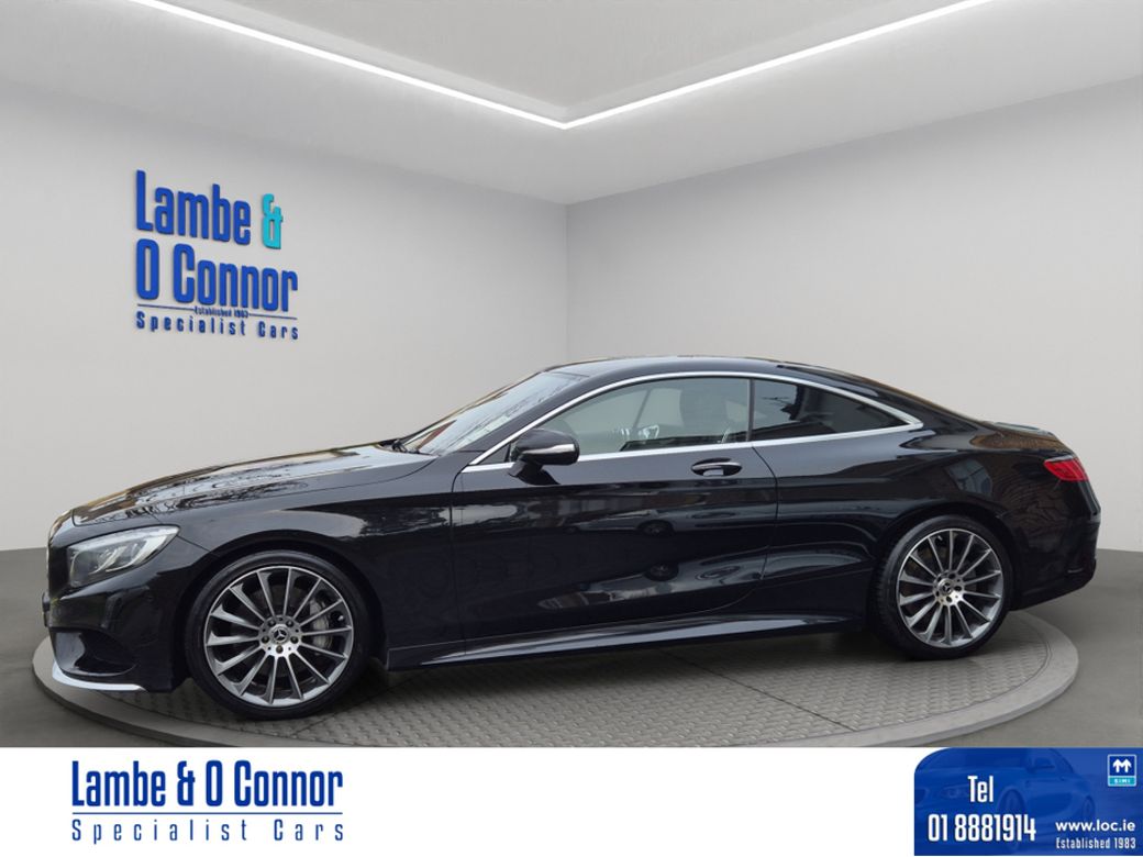 Image for 2017 Mercedes-Benz S Class S 500 COUPE AMG LINE * OBSIDIAN BLACK / BLACK LEATHER * 20" MULTI SPOKE ALLOYS * HEATED / COOLING SEATS * DYNAMIC LED HEADLAMPS * AMG STYLING PACKAGE * LOW MILES * 