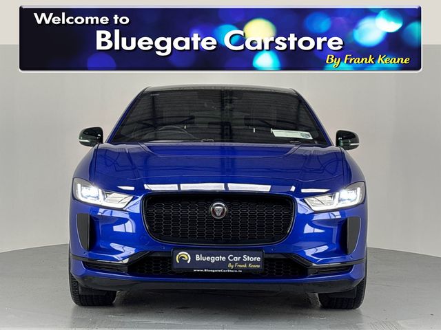 Image for 2022 Jaguar I-Pace EV400 BLACK **PANORMAIC ROOF**MERIDIAN SOUNDSYSTEM**APPLE CAR PLAY**HEATED LEATHER SEATS**ELECTRIC MEMORY SEATS **DIGITAL DASH**REVERSE CAMERA**PARKING SENSORS**TOUCHSCREEN MEDIA**ISOFIX**