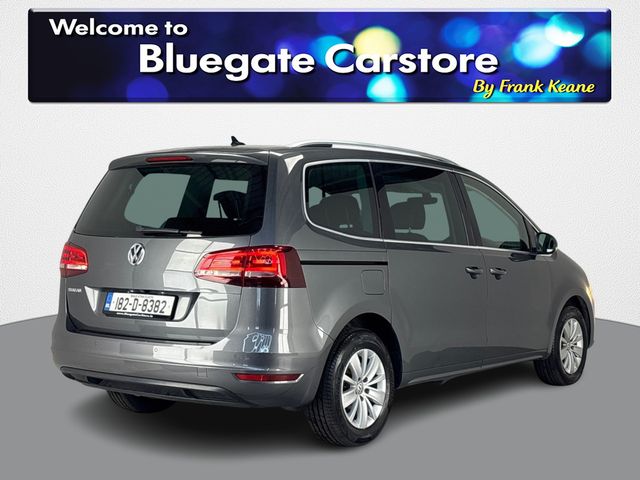 Image for 2018 Volkswagen Sharan BLUEMOTION 2.0 TDI MANUAL 150HP **FULL BLACK CLOTH INTERIOR**INFOTAINMENT SCREEN**REVERSE CAMERA**PARKING SENSORS**SLIDING REAR DOORS**16 INCH ALLOYS**ELECTRIC HANDBRAKE**AUTOHOLD**ISOFIX**