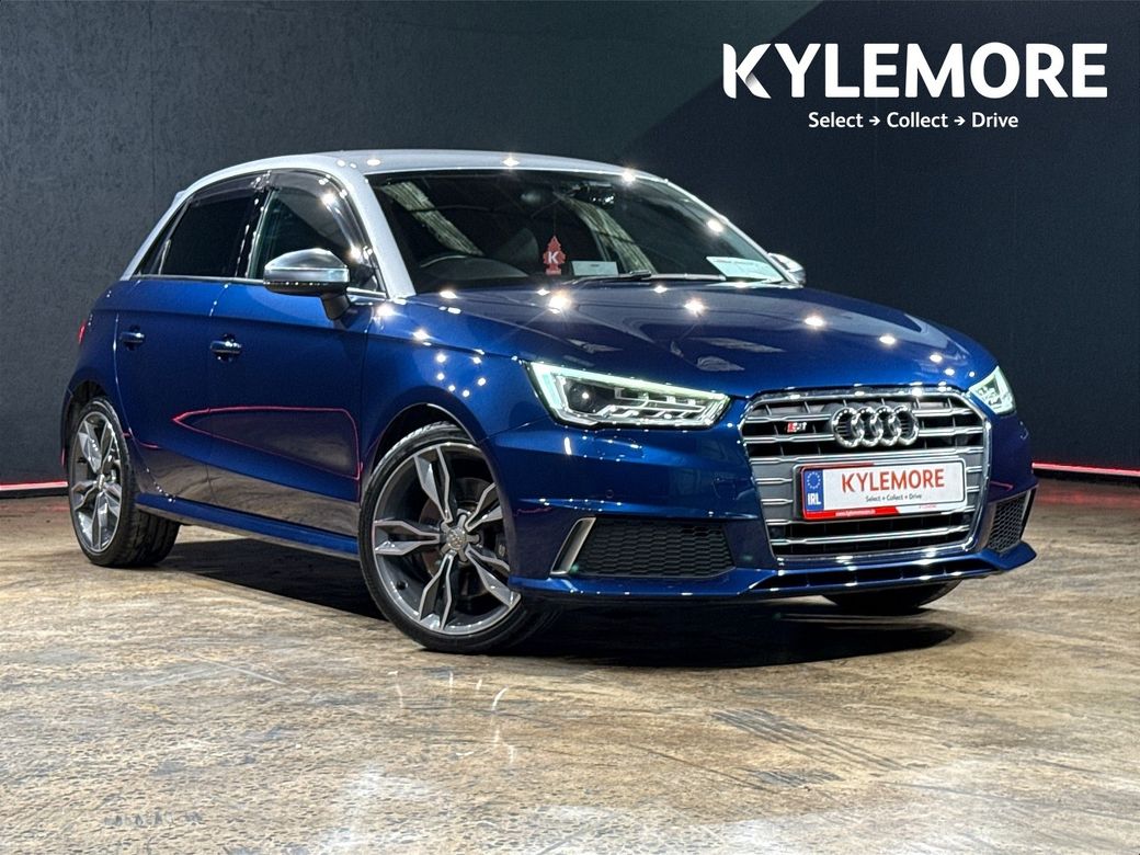 Image for 2017 Audi S1 2.0 AUTOMATIC - FACTORY ALLOYS - FULL BLACK LEATHER - BLUE/WHITE TWO TONE - MUTLI FUNCTION STEERING WHEEL - HEATED SEATS 
