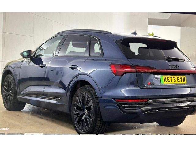 Image for 2024 Audi Q8 e-tron 55 Quattro S Line Black Edition - 505 km Range (402bhp), Black Leather, 21" Black Gloss Alloys, 360 Camera, Wireless Charger, CarPlay - First Reg in January 2024 - Trade in Price €59, 999