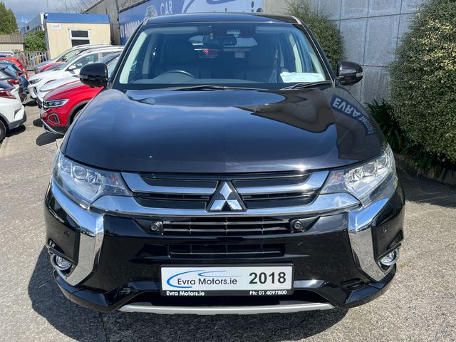 Image for 2018 Mitsubishi Outlander G 4WD PHEV HYBRID AUTOMATIC 2.4 PETROL //HIGH SPEC//LOW MILES//HALF LEATHER HEATED SEATS//HEATED STEERING WHEEL//REVERSE CAMERA//KEYLESS ENTRY//ADAPTIVE CRUISE CONTROL//