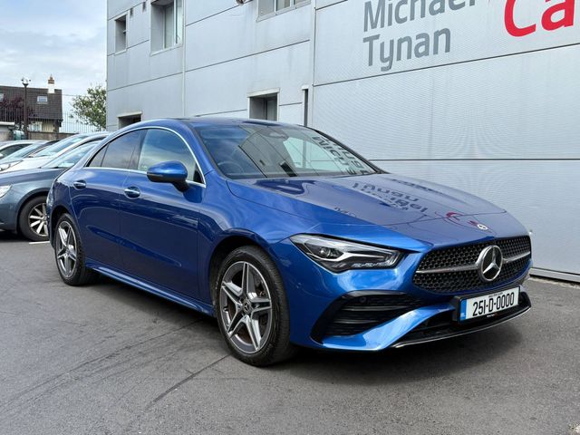 Image for 2025 Mercedes-Benz CLA Class 250e AMG Line Executive Auto, 18" Alloys, Privacy, 1/2 Leather, Heated Seats, Camera, Parking Sensors, Climate, Blind Spot Detection - First Registered in January 2025. Trade in Price €41, 999