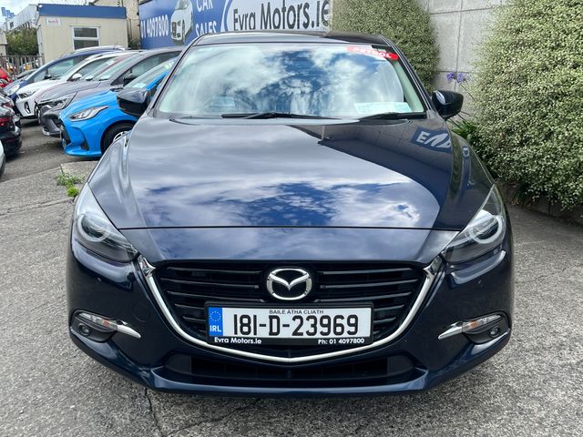 Image for 2018 Mazda Mazda3 GT 2.0 PETROL MANUAL //LOW MILES//MASSIVE SPEC//FULL LEATHER HEATED SEATS AND STEERING WHEEL//KEYLESS ENTRY//BOSE SOUND SYSTEM//SAT NAV//REVERSE CAMERA//HEAD UP DISPLAY//