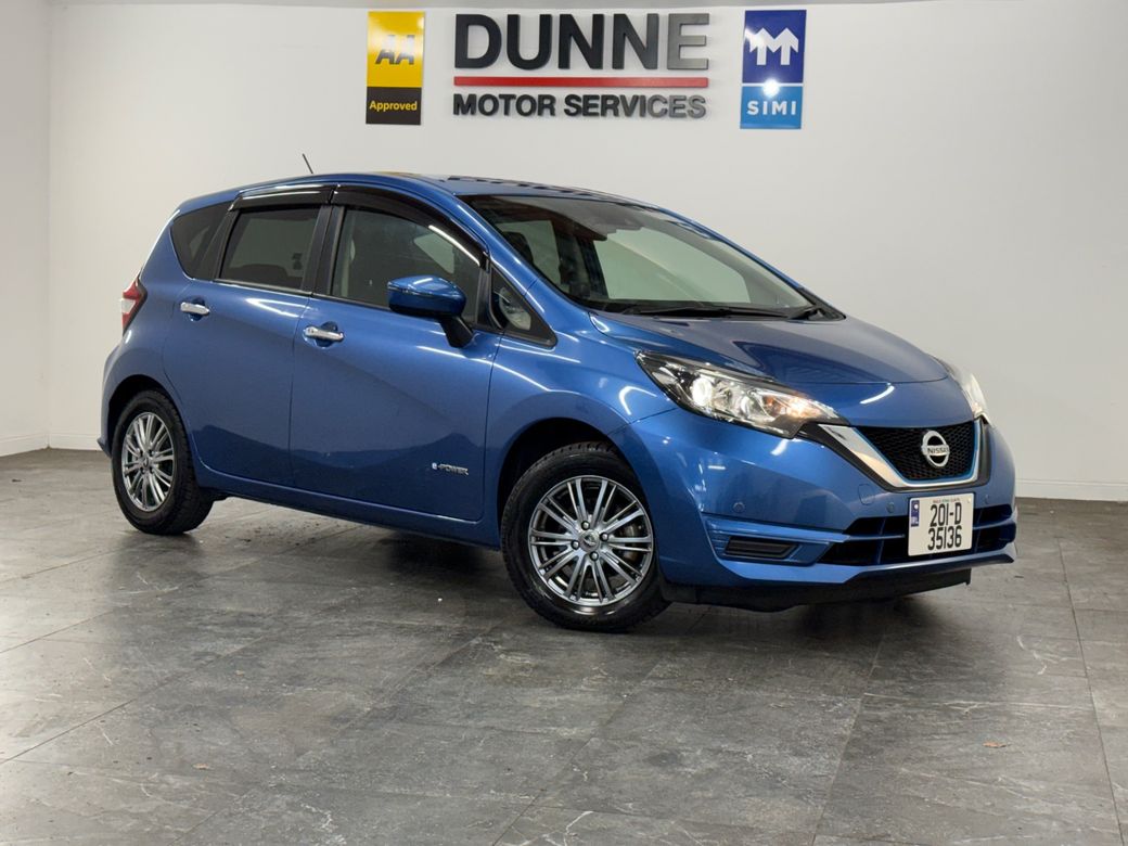 Image for 2021 Nissan Note **2 KEYS **MULTI FUNCTION STEERING WHEEL **LANE ASSIST **ANTI COLLISION SENSORS **PARKING SENSORS **TOUCHSCREEN BLUETOOTH RADIO **DIGITAL CLIMATE CONTROL **FRONT / REAR DASH CAM **AUTO LIGHTS **AUTO W