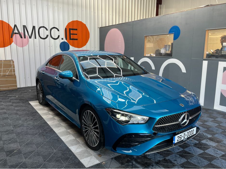 Image for 2025 Mercedes-Benz CLA Class €46950 2025 MERCEDES-BENZ CLA200D AMG LINE 2.0 AUTOMATIC / CRUISE CONTROL / REVERSE CAMERA / ELECTRIC MEMORY & HEATED SEATS / PADDLE SHIFTERS / AMBIENT LIGHTS AND MORE