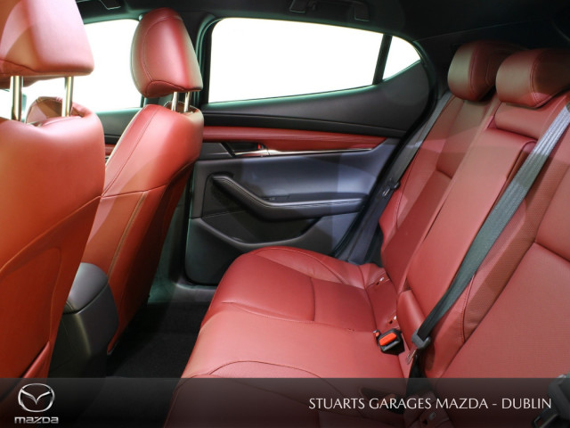 Image for 2021 Mazda Mazda3 SKY-X M Hybrid GT Sport RED 5D 180PS: BURGUNDY LEATHER HEATED ELECTRIC MEMORY SEATS, BOSE SOUND SYSTEM, ADAPTIVE LED LIGHTING, PRIVACY GLASS, KEYLESS