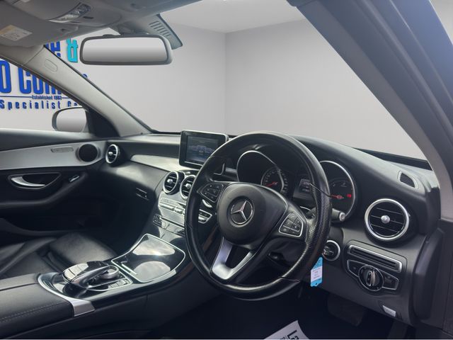 Image for 2016 Mercedes-Benz C Class C 220 D SPORT AUTO * OBSIDIAN BLACK / BLACK LEATHER * REAR-VIEW CAMERA * SAT NAV * HEATED SPORTS SEATS * SERVICE HISTORY * 