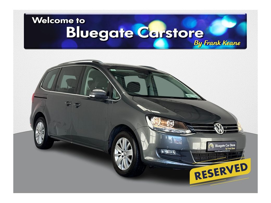 Image for 2018 Volkswagen Sharan BLUEMOTION 2.0 TDI MANUAL 150HP **FULL BLACK CLOTH INTERIOR**INFOTAINMENT SCREEN**REVERSE CAMERA**PARKING SENSORS**SLIDING REAR DOORS**16 INCH ALLOYS**ELECTRIC HANDBRAKE**AUTOHOLD**ISOFIX**
