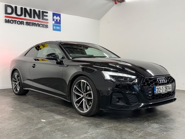 Image for 2021 Audi A5 **CALL AHEAD FOR VIEWING**S-LINE**2 KEYS **PAN SUN ROOF **DIGITAL CLUSTER **DUAL DIGITAL CLIMATE CONTROL **CRUISE CONTROL **TOUCHSCREEN RADIO **HEATED HALF ALCANTARA HALF LEATHER SEATS **REVERSING