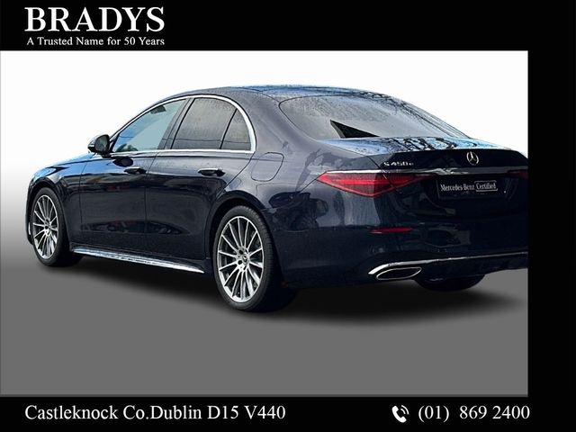 Image for 2024 Mercedes-Benz S Class S 450e AMG Line--Panoramic Sunroof, Nappa Leather, 20" Multispoke Alloys, Burmester Sound, Airmatic Suspension, Driver Assistance Pack, Memory Package, Urban Guard