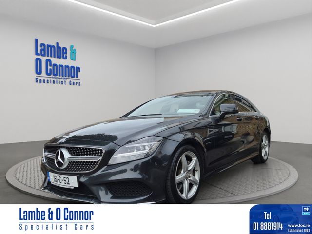 Image for 2016 Mercedes-Benz CLS Class 350 D AMG SPORT * 	MAGNETITE BLACK METALIC / BEIGE LEATHER * SAT NAV *18" AMG WHEELS * HEATED SEATS * REVERSE CAMERA * 