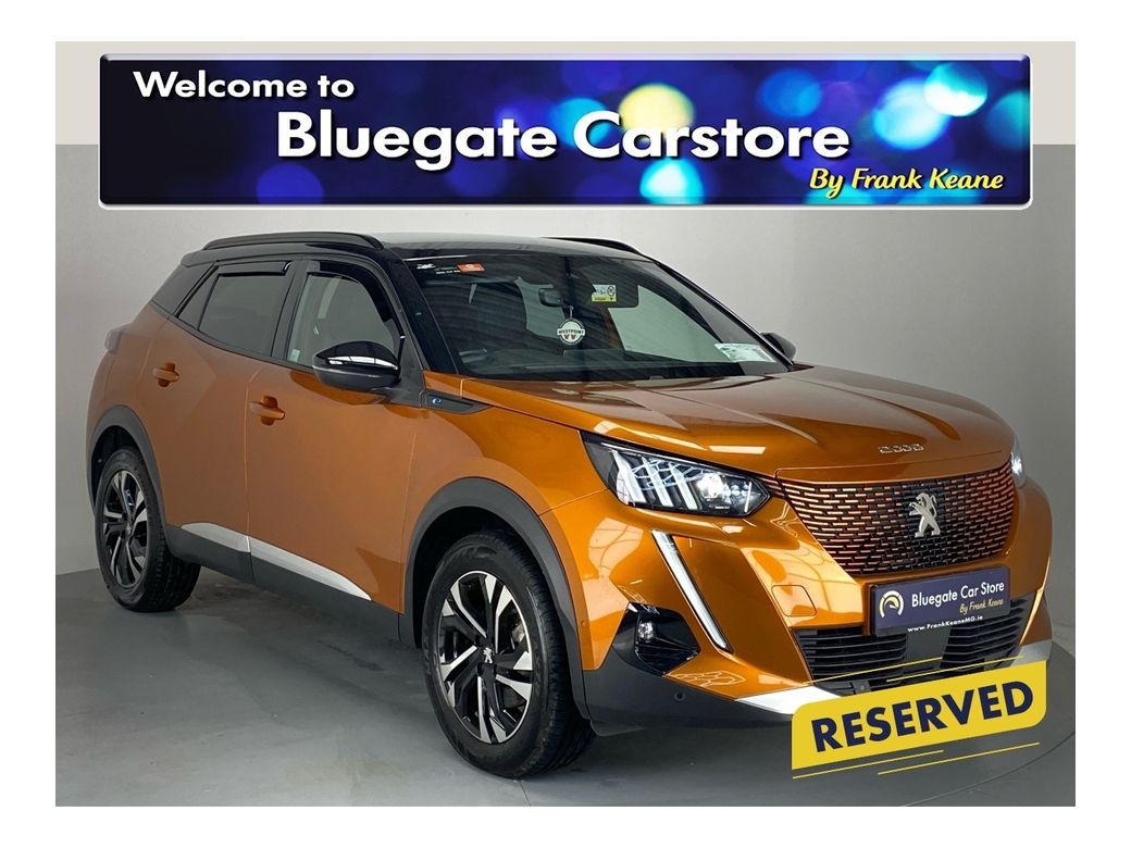 Image for 2022 Peugeot 2008 136BHP 50 KWH 4DR AUTO GT LINE**HALF LEATHER HALF CLOTH INTERIOR**FRONT HEATED SEATS**TOUCH SCREEN MEDIA DISPLAY**BLUETOOTH**SATNAV**REVERSE CAMERA**PARKING SENSORS**DRIVE MODES**ISOFIX**