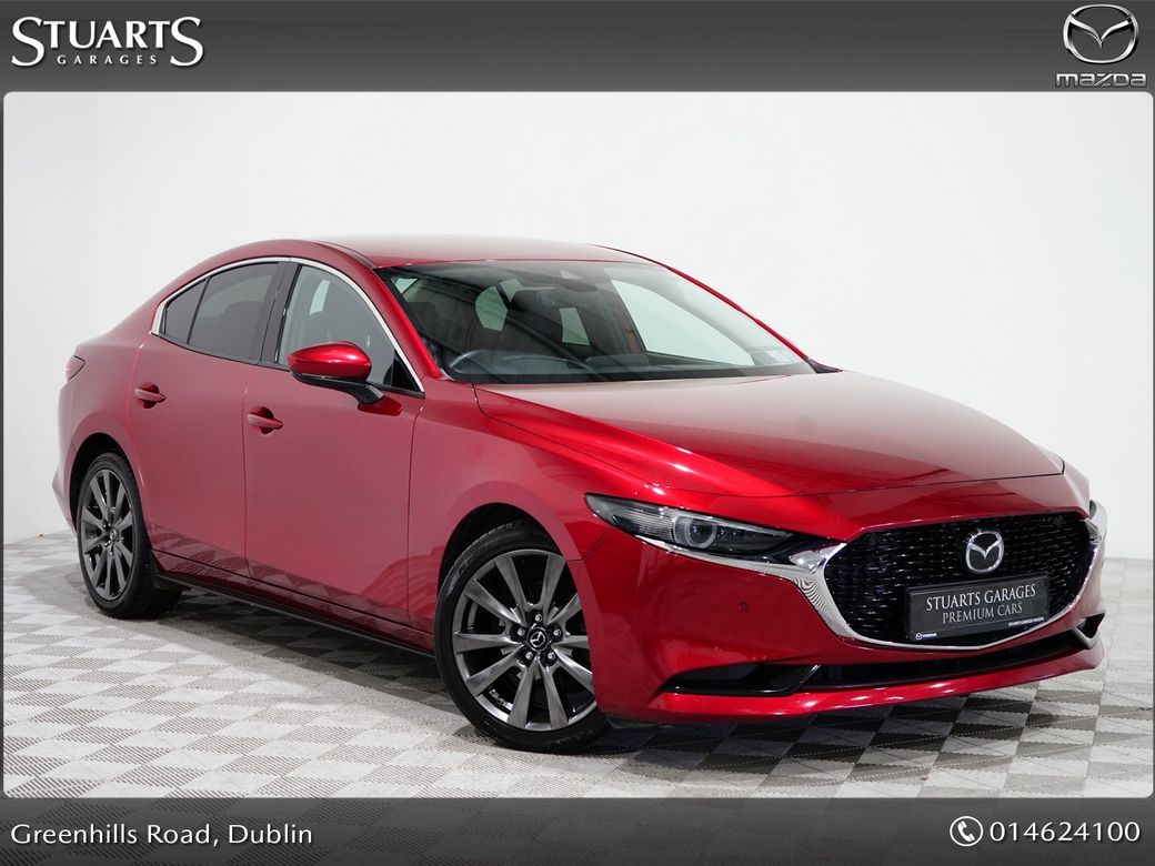 Image for 2021 Mazda Mazda3 1.8D 4DR Platinum Sport 4DR*MAZDA 3 1.8D PLATINUM SPORT*BLACK LEATHER HEATED ELECTRIC MEMORY SEATS, BOSE SOUND SYSTEM, ADAPTIVE LED LIGHTING, PRIVACY GLASS, 18 INCH CHROME ALLYS, KEYLESS, HEADS U