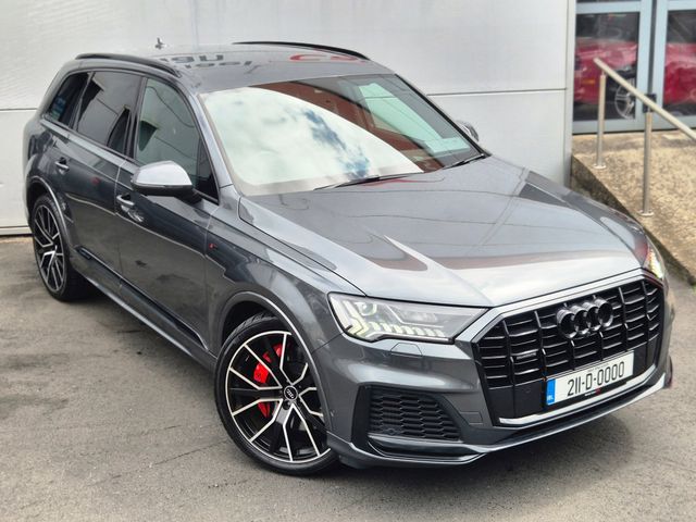 Image for 2021 Audi Q7 55e TFSI S Line Quattro, Black Pack, Comfort & Sound Pack, Black Leather, Privacy Glass, 22" Alloys, First Registered in July 2021 - Trade in Price €50, 555
