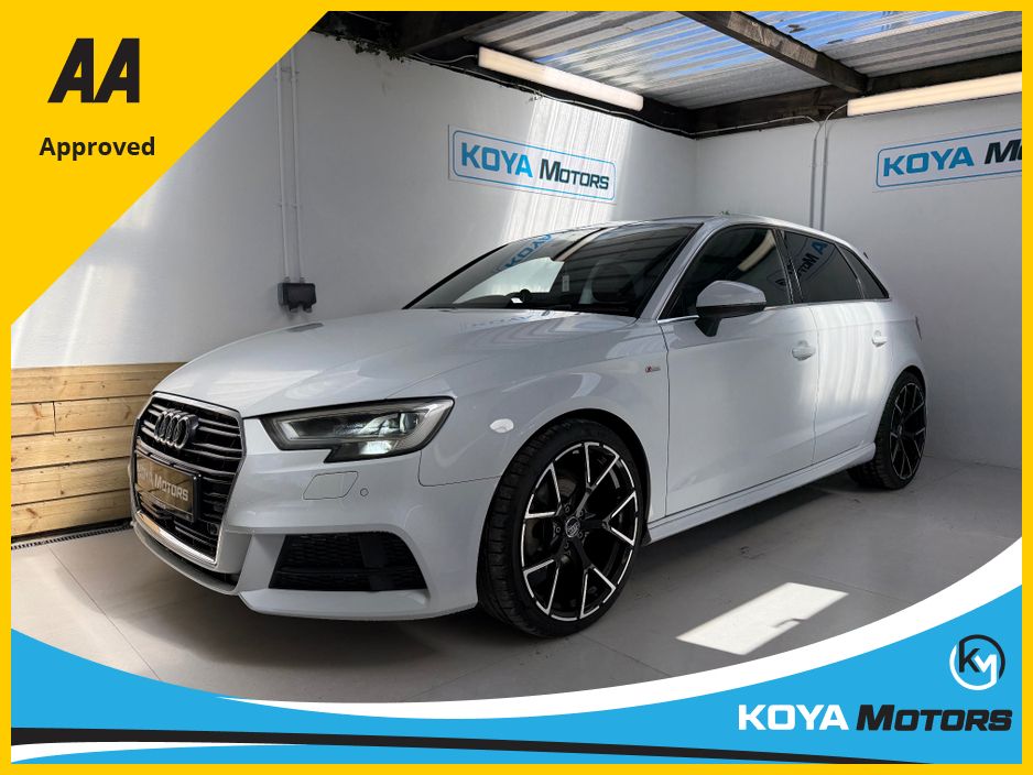 Image for 2017 Audi A3 1.4 TFSI S LINE PRO EDITION PETROL AUTOMATIC // VIRTUAL DASH // HALF LEATHER // PARK ASSIST W/ REVERSING CAMERA // FACTORY BLACK EDITION // FLAT BOTTOM STEERING WHEEL // UPGRADED AUDI SPORT ALLOYS