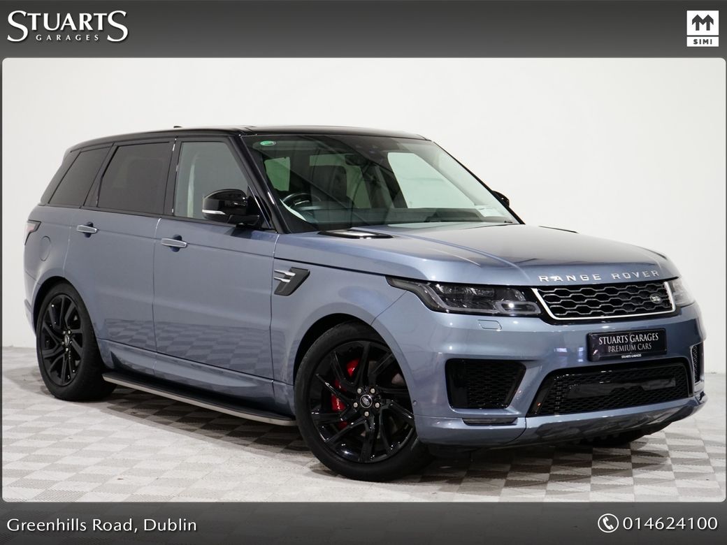 Image for 2022 Land Rover Range Rover Sport AUTOBIOGRAPHY DYNAMIC PHEV: BYRON BLUE METALLIC WITH EBONY EXTENDED LEATHER, BLACK PACK WITH CONTRAST ROOF, SLIDING PAN ROOF, PARKING PK, DRIVE PK