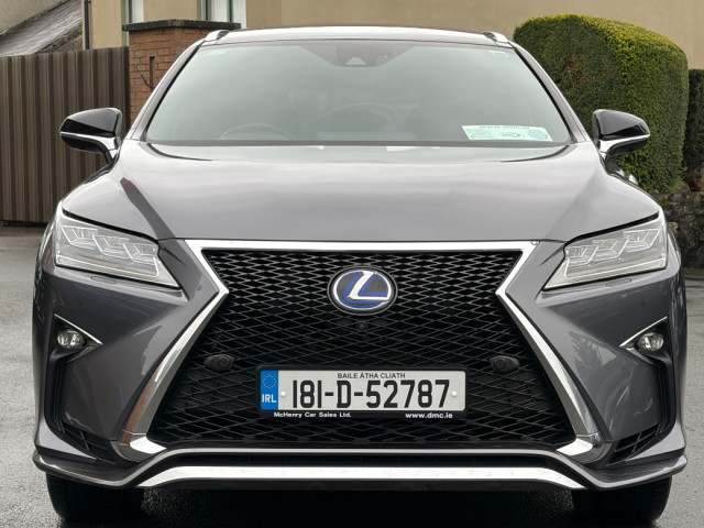 Image for 2018 Lexus RX 450H 3.5 CVT F Sport 4X4 (313PS) 5DR AUTO