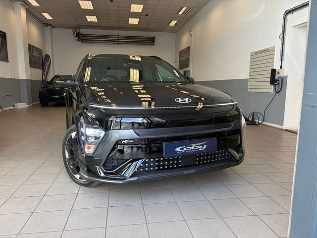 Image for 2025 Hyundai Kona ELECTRIC N LINE 65kWH AUTO 5DR. Pristine Car with only 17km, 2 Keys, Mirror Link, Dual Climate, Cruise, Heated Seats & Steering Wheel, Sat Nav, Reverse Cam, MFSW & more.