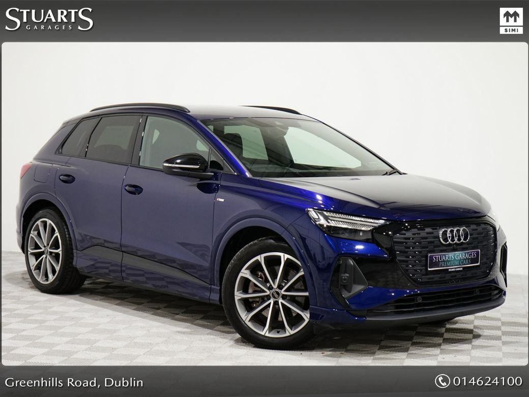 Image for 2024 Audi Q4 e-tron Q4 E-TRON 45 EDITION 1 S/LINE TECH PACK: NAVARRA BLUE METALLIC WITH FULL BLACK LEATHER, 20” ALLOYS, POWER CLOSING BOOT, HEADS UP DISPLAY
