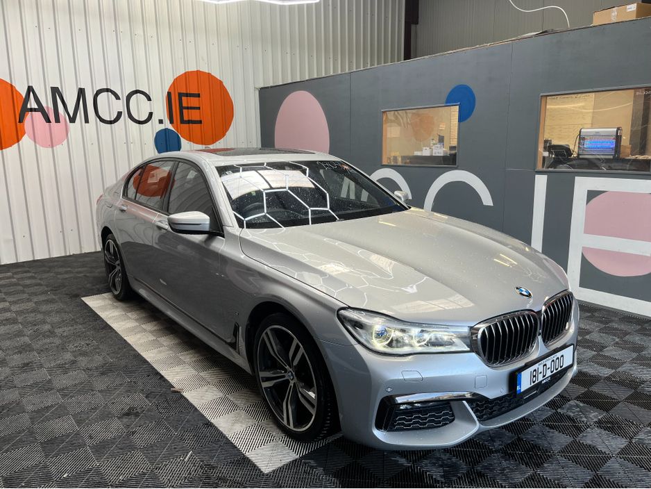Image for 2018 BMW 7 Series €28950 2018 BMW 740E IPERFORMANCE M-SPORT 2.0 AUTOMATIC / CRUISE CONTROL 360° CAMERA / ELECTRIC MEMORY HEATED & MASSAGING SEATS / AMBIENT LIGHTS / PADDLE SHIFTERS / PANORAMIC SUNROOF