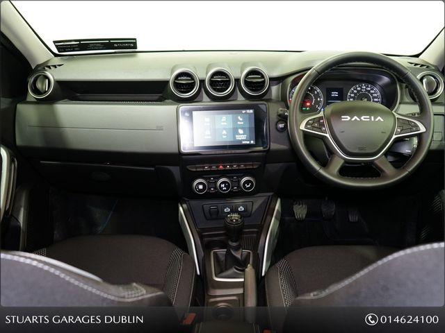 Image for 2024 Dacia Duster JOURNEY BLUE DCI 115*18 INCH TAGASAN ALLOY WHEELS, PRIVACY GLASS, 10.1 INCH MEDIA NAV LIVE WITH CONNECTED NAVIGATION, WIRELESS CHARGER, 7 INCH DIGITAL DISPLAY, AUTO CLIMATE CONTROL, KEYLESS ENTRY, 