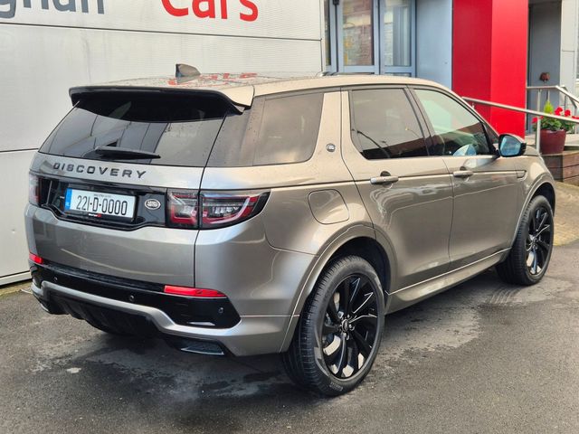 Image for 2022 Land Rover Discovery Sport R-Dynamic P300e Automatic, AWD, Panoramic roof, Black & Beige Leather, Black 20" Alloys