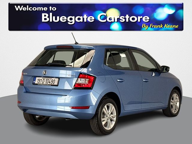 Image for 2019 Skoda Fabia AMBITION 1.0 MPI 75HP 4DR **FULL BLACK CLOTH INTERIOR**SEMI DIGITAL DASH**TOUCHSCREEN INFOTAINMENT SCREEN**SUNGLASSES HOLDER**MANUAL HANDBRAKE**ISOFIX**USB CHARGING PORT**SPARE TYRE**BLUETOOTH AUDIO**