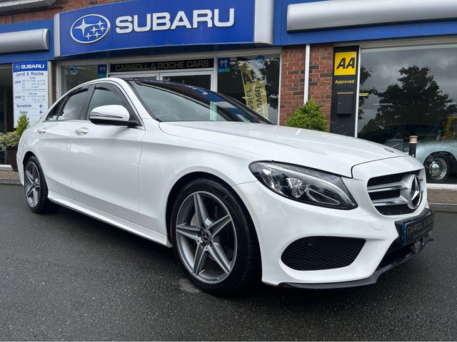 Image for 2018 Mercedes-Benz C Class D C180 AMG LINE Stunning Car White + Black - NCT & Tax - Top Trade-ins & Great Finance Deals - Assured Dealer Warranty -