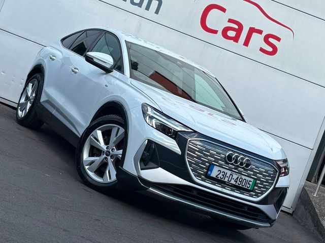 Image for 2023 Audi Q4 e-tron 40 S Line Sportback, 82kwh, 20" Alloys, Car Play, Electric Tailgate, 1/2 Leather - First Reg in June 2023 - Trade in Price €33, 444