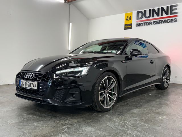 Image for 2021 Audi A5 **CALL AHEAD FOR VIEWING**S-LINE**2 KEYS **PAN SUN ROOF **DIGITAL CLUSTER **DUAL DIGITAL CLIMATE CONTROL **CRUISE CONTROL **TOUCHSCREEN RADIO **HEATED HALF ALCANTARA HALF LEATHER SEATS **REVERSING