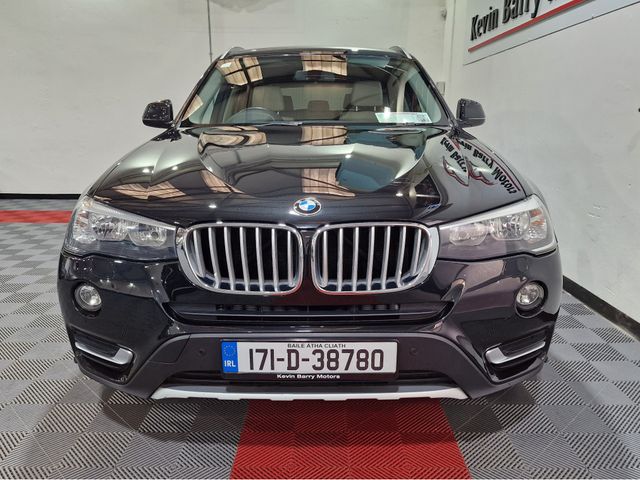 Image for 2017 BMW X3 20D X-DRIVE X-LINE 190BHP AUTOMATIC **ORIGINAL IRISH CAR / HIGH SPEC / CRUISE CONTROL / ELECTRIC BOOTLID / FRONT & REAR PARKING ASSIST / FULL OYSTER LEATHER / HEATED FRONT SEATS / SAT NAV**