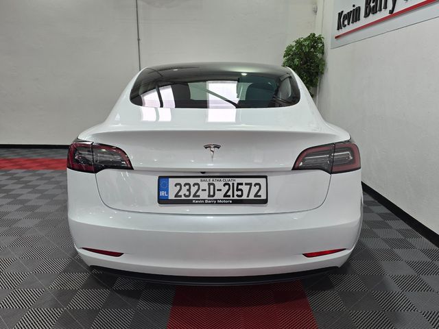 Image for 2023 Tesla Model 3 RWD AUTOMATIC **ORIGINAL IRISH CAR / AUTOPILOT (BASE) / FULL BLACK LEATHER / GLASS ROOF / HEATED F&R SEATS / SAT NAV / REVERSE CAMERA / WIRELESS PHONE CHARGING / TESLA WARRANTY UNTIL 09/2027**