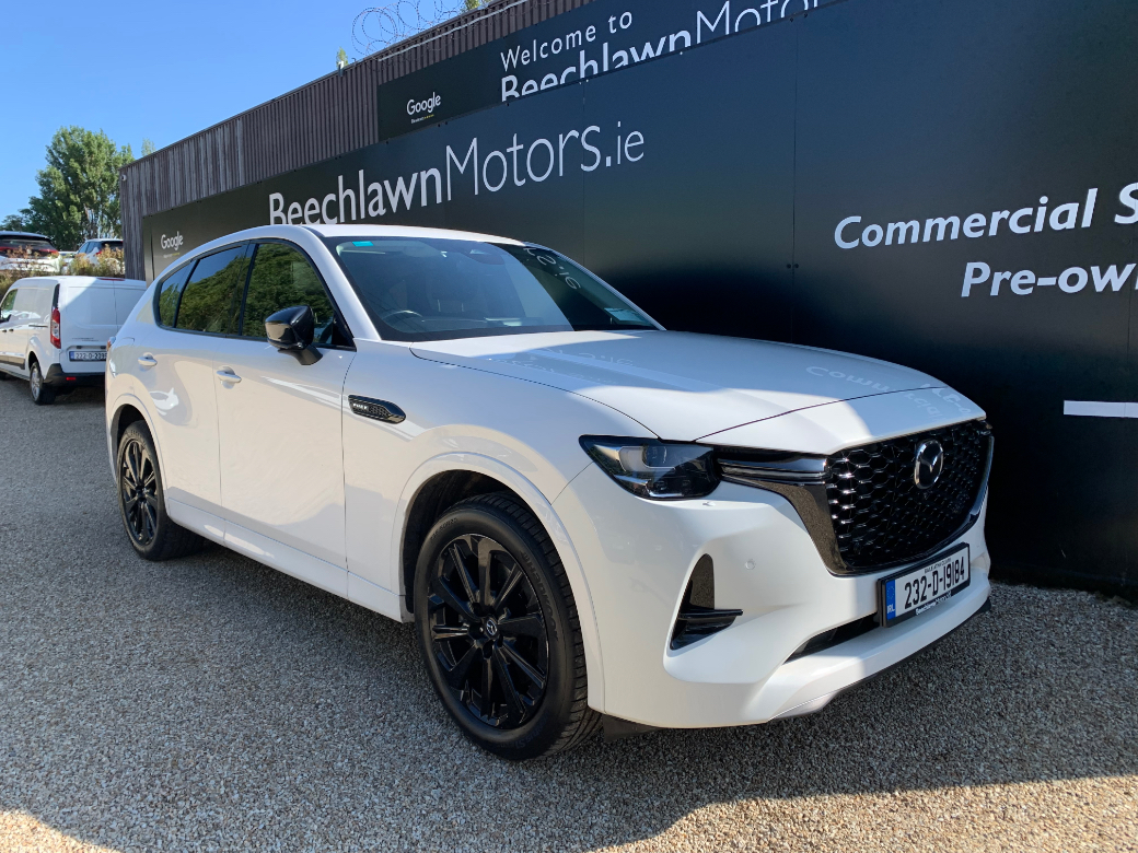 Image for 2023 Mazda CX-60 SUV HYBRID 2.5 PETROL PHEV HOMURA AUTO 5DR // ONE OWNER // FULL SERVICE HISTORY // STUNNING CONDITION // LEATHER SEATS, HEATED/VENTILATED SEATS AND REVERSE CAMERA // 