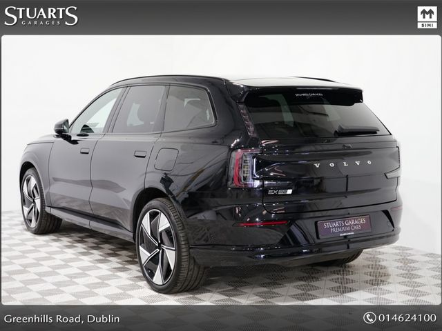 Image for 2026 Volvo EX90 EX90 ULTRA PERFORMANCE TWIN MOTOR: 7 SEATS, ONYX BLACK METALLIC WITH CARDAMOM LEATHER, TOW PACK, 22” ALLOYS, AIR SUSPENSION, BOWERS AND WILKINS 