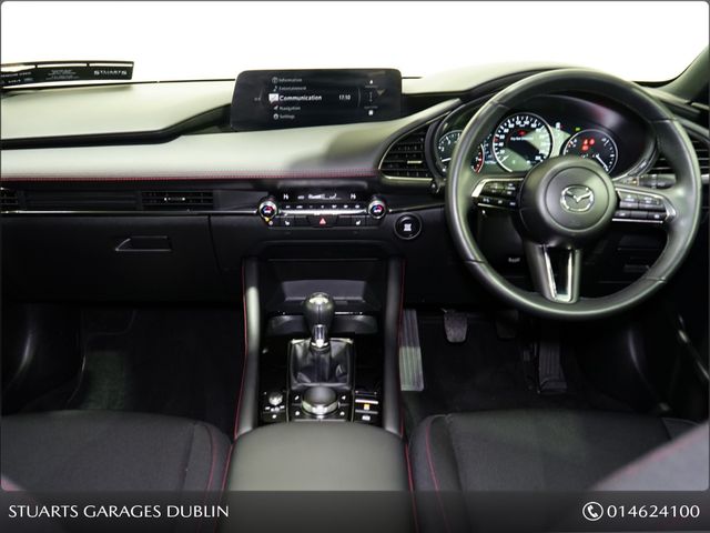 Image for 2025 Mazda Mazda3 2.5P 137PS 6MT HOMURA 5 DOOR*5 YEAR WARRANTY, @ MAZDA SOUTH DUBLIN, WIRELESS CHARGER, WIRELESS CARPLAY, KEYLESS, HEADS UP, NAV, TRAFFIC SIGN RECOGNITION, REAR CAMERA, ADAP CRUISE, LANE DEPARTURE, HEAT