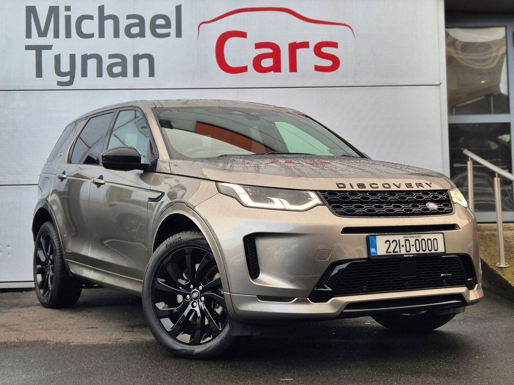 Image for 2022 Land Rover Discovery Sport R-Dynamic P300e Automatic, AWD, Panoramic roof, Black & Beige Leather, Black 20" Alloys
