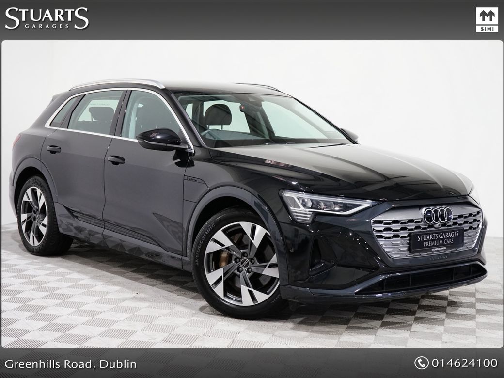 Image for 2023 Audi Q8 e-tron Q8 50 E-TRON QUATTRO SPORT 89KW BATTERY, MYTHOS BLACK WITH VALCONA LEATHER 21” DIAMOND CUT ALLOYS, MEMORY HEATED SEATS, ANDROID AUTO, CAMERA