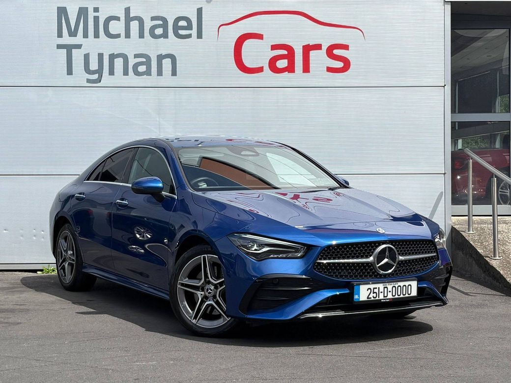 Image for 2025 Mercedes-Benz CLA Class 250e AMG Line Executive Auto, 18" Alloys, Privacy, 1/2 Leather, Heated Seats, Camera, Parking Sensors, Climate, Blind Spot Detection - First Registered in January 2025. Trade in Price €41, 999