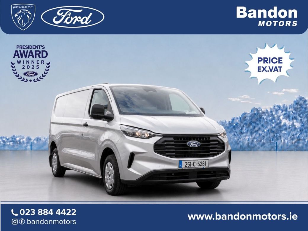 Image for 2025 Ford Transit TRANSIT 280 S TREND 2.0 TD 136 T6, Plylined Cargo Area, Tow Bar, Camera