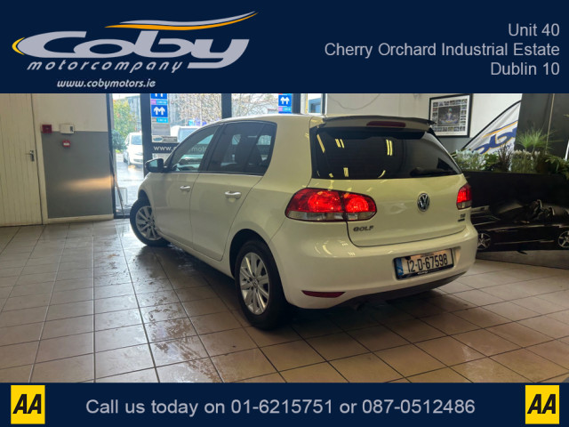 Image for 2012 Volkswagen Golf 1.2 AUTO Immaculate 1 owner car. NCT, Reverse Camera, Handsfree, Air Conditioning, Bluetooth, Auto Lights/Wipers, Alloy Wheels, Folding Seats, Luggage Cover, Electric Windows/Mirrors, and more.