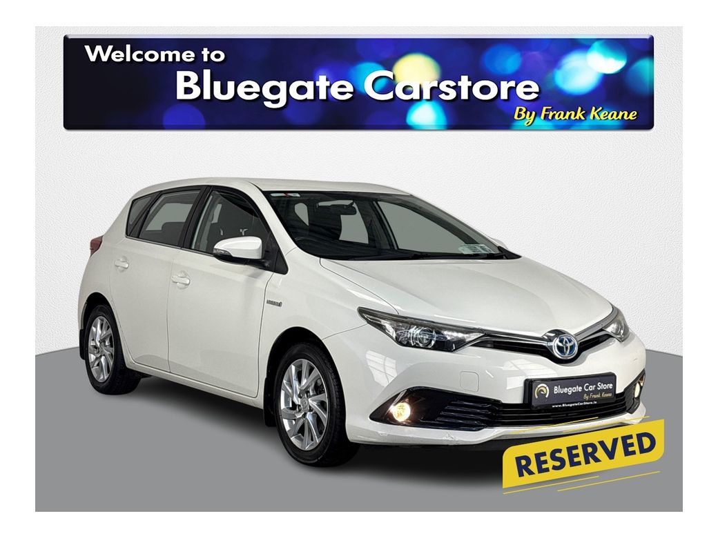 Image for 2017 Toyota Auris 1.8 HYBRID LUNA 4DR AUTOMATIC**MULTIFUNCTIONAL STEERING WHEEL**KEYLESS START**TOUCH SCREEN MEDIA DISPLAY**BLACK/GREY CLOTH INTERIOR**REVERSE CAMERA**ELECTRIC MIRRORS**FINANCE ARRANGED**