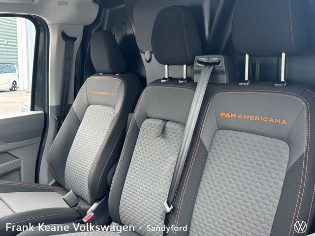 Image for 2027 Volkswagen Transporter PAN AMERICANA AUTO LWB 150BHP *19" INDIANAPOLIS ALLOYS* *70 LITRE FUEL TANK* *3 FOLDING ROOF BARS* *HEATED WINDSHIELD* *APPLE CARPLAY/ANDROID AUTO* *HEATED SEATS* *REAR VIEW CAMERA*