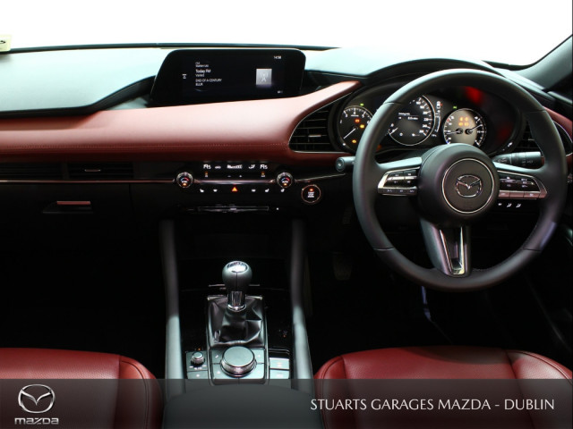 Image for 2021 Mazda Mazda3 SKY-X M Hybrid GT Sport RED 5D 180PS: BURGUNDY LEATHER HEATED ELECTRIC MEMORY SEATS, BOSE SOUND SYSTEM, ADAPTIVE LED LIGHTING, PRIVACY GLASS, KEYLESS