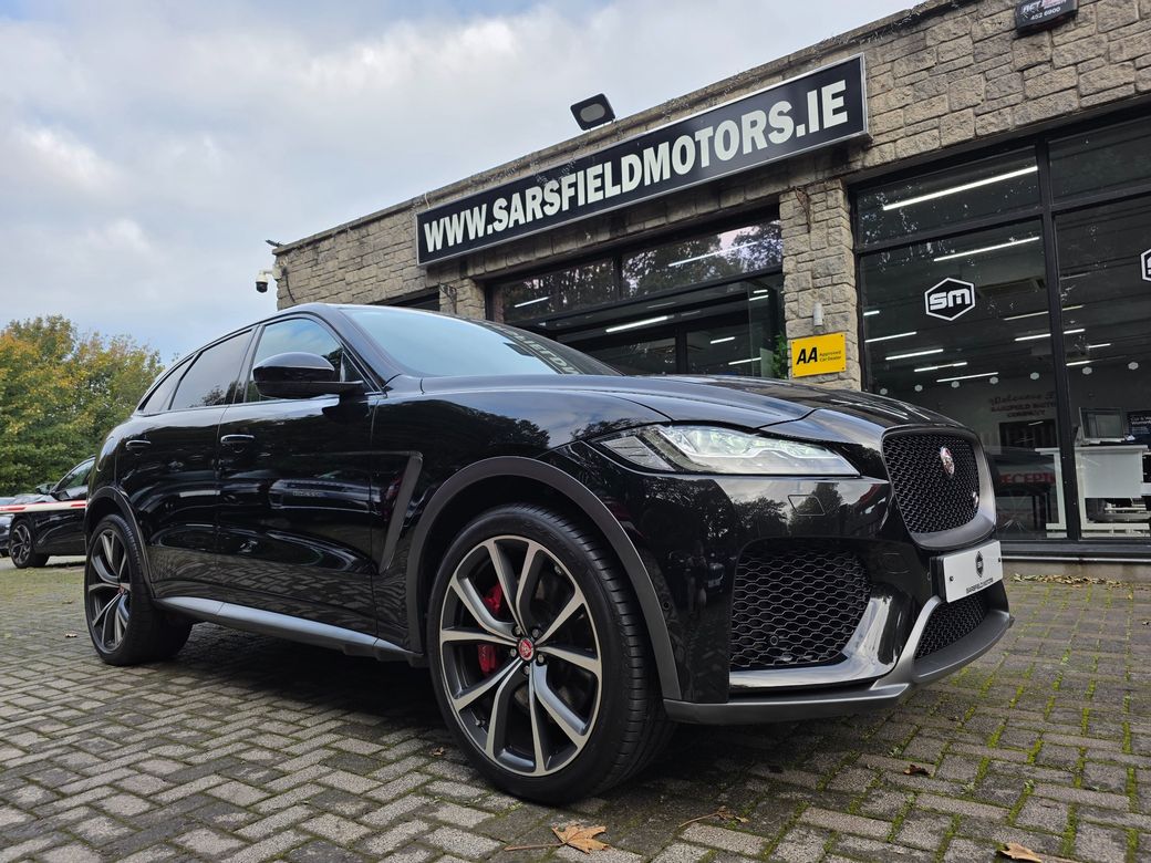 Image for 2019 Jaguar F-Pace 2019 F PACE 5.0 SVR S/C 550 BHP AUTO. TAILORED FINANCE ARRANGED IN 1 HOUR. WWW. SARSFIELDMOTORS. IE